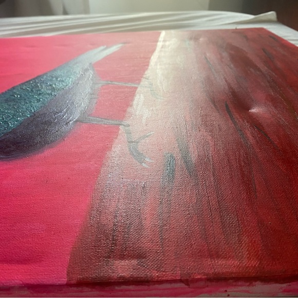 Acrylic bird painting wall decor - Picture 2 of 3